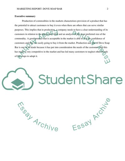 Marketing of Dove Soap Bar