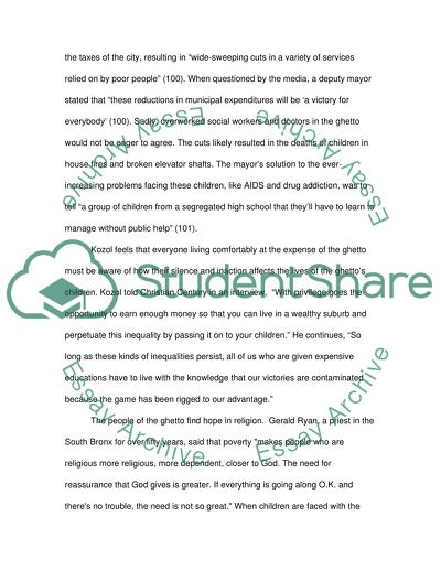 The Lives of Children and the Conscience of a Nation