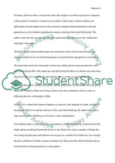 The closing of the Muslim mind