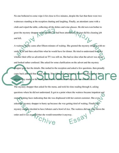 The Secrets of Mystery Shopping