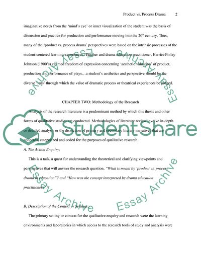 Process vs Product Drama in Education