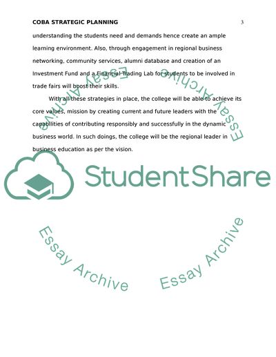 The College of Business Administration