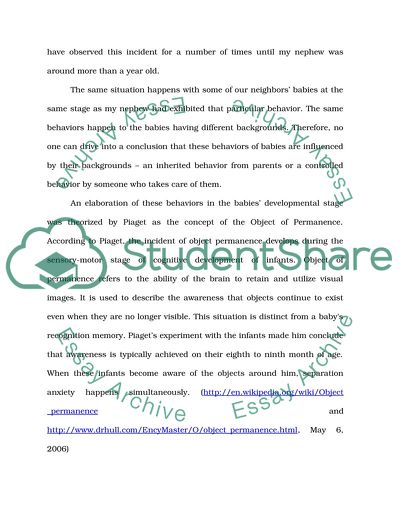 Developmental Psychology