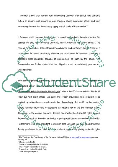 European Law Regulating the Free Movement of Goods