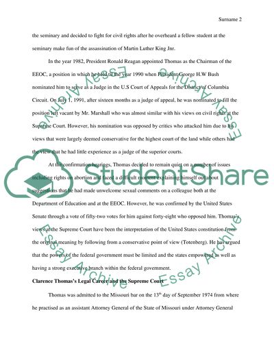 Clarence Thomas: the Supreme Court Justice