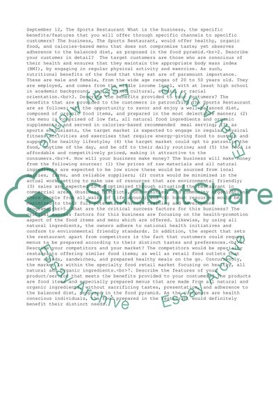 The Sports Restaurant