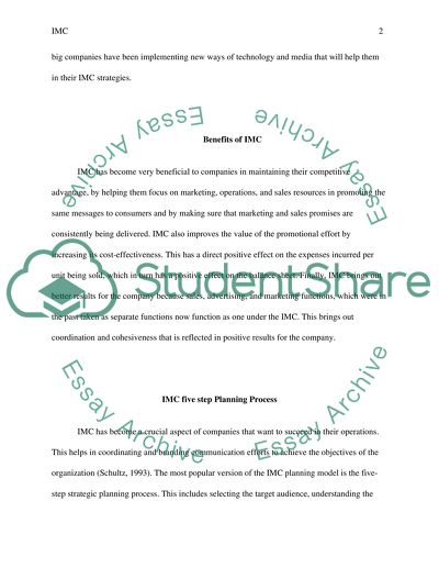 Benefits of Integrating Marketing Communication