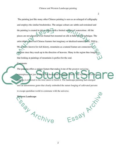 Chinese and Western Landscape painting