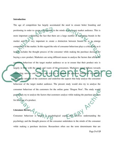 Consumer and Buying Behavior