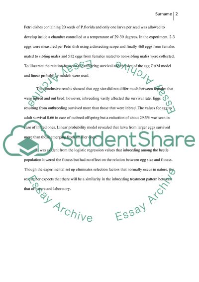 The effect of inbreeding on natural selection in a seed-feeding beetle