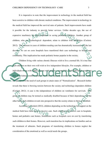 Children Dependency on Technology