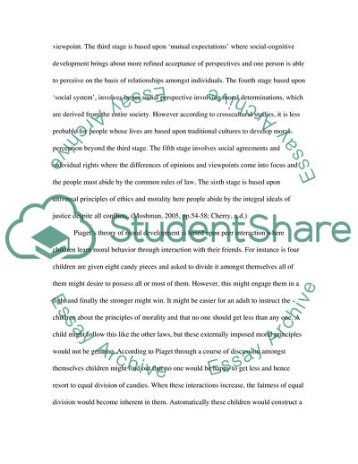 In What Ways are Piagets and Kolhbergs Views of Moral Development Comparable