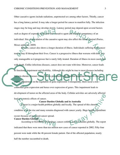 Chronic Conditions Prevention and Management