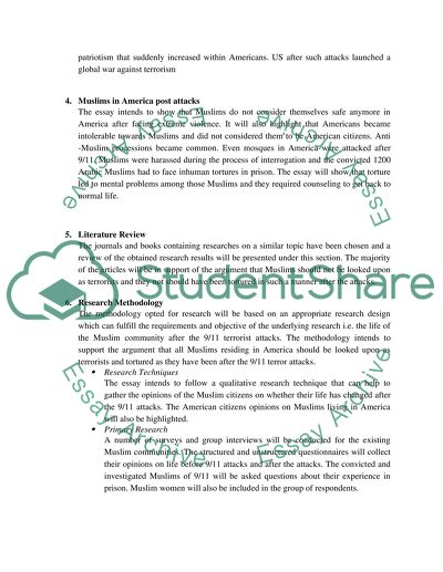 Portrayal of Muslims in America post 9/11