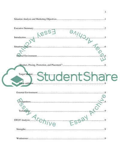 Situation Analysis and Marketing Objectives