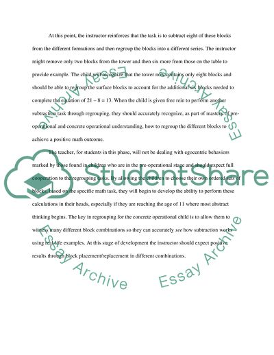 Implement Concepts from Piagets Theory of Cognitive Development