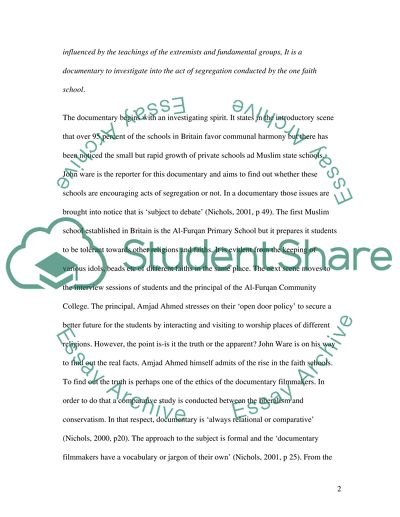 Theory and Practice in a Documentary