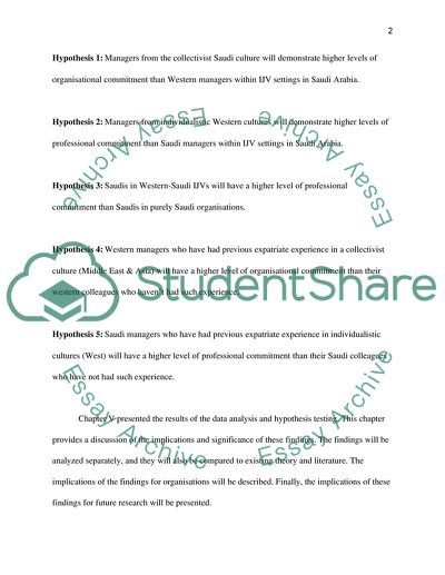 Collectivist Culture Exposure and the Level of Organisational Commitment