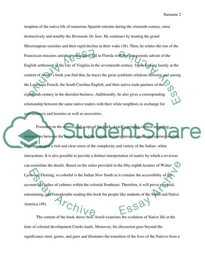 Cultural Change in the Colonial Southeast