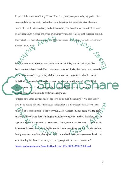 Population Growth in Earlymodern Europe