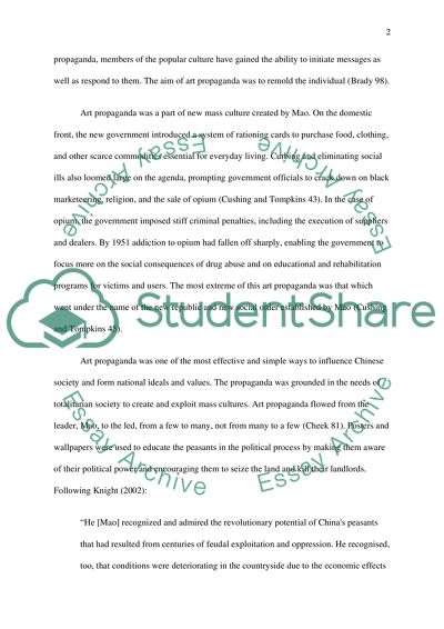 Propaganda by Mao with Arts