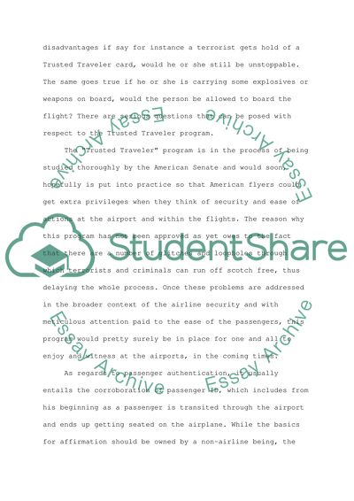 The Trusted Traveler Program