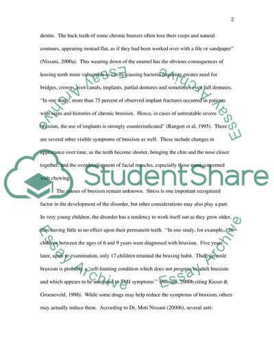 Treatment and Symptoms of Bruxism