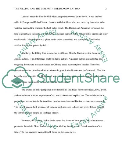 The Killing and The Girl with the Dragon Tattoo