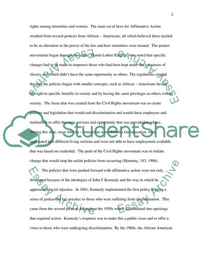 Amendment and Affirmitave Action