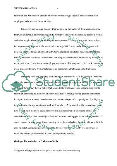 The Equality Act 2010, Eweida v British Airways