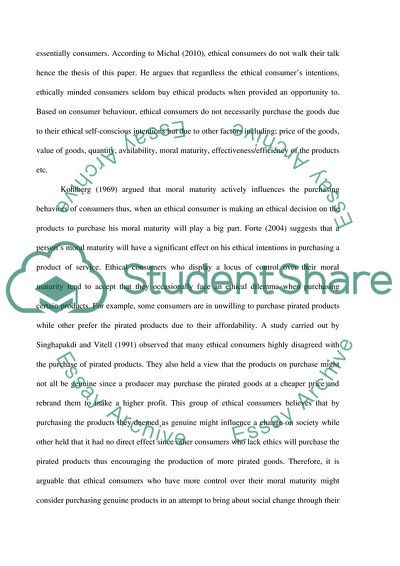 Implications of Consumer Ethics