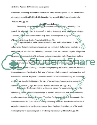 Reflective Account in Community Development