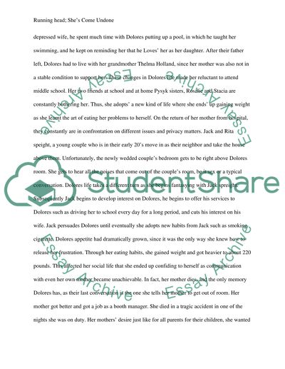 Shes Come Undone by Wally Lamb