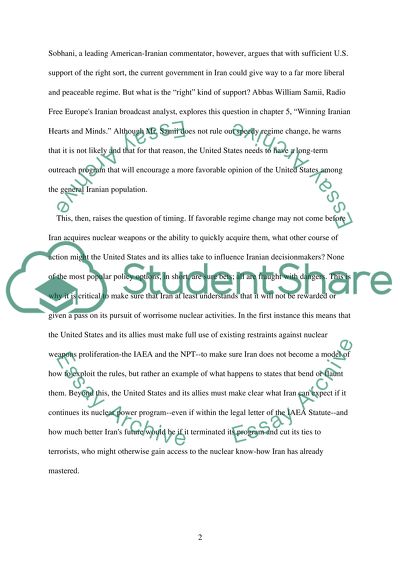 Iranian nuclear developments