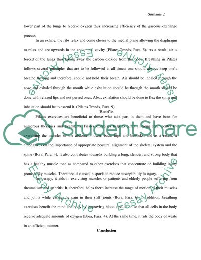 Benefits of breathing in Pilates