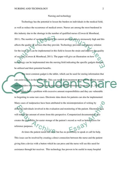 Reflective Blogs: Nurses and Technology