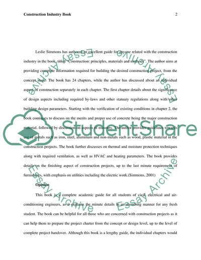 Construction Industry Book