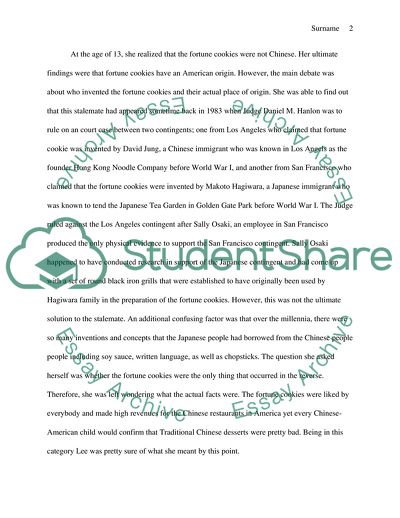 The Fortune Cookie Chronicles