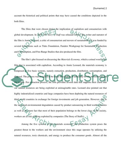 Global Production and Consumption: Implications for Global Development