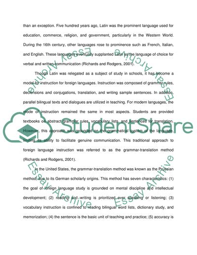 Presentation, Practice and Production Approach to Language Teaching