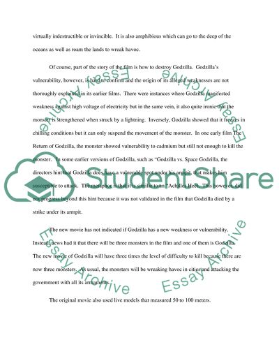 Godzilla Then and Now