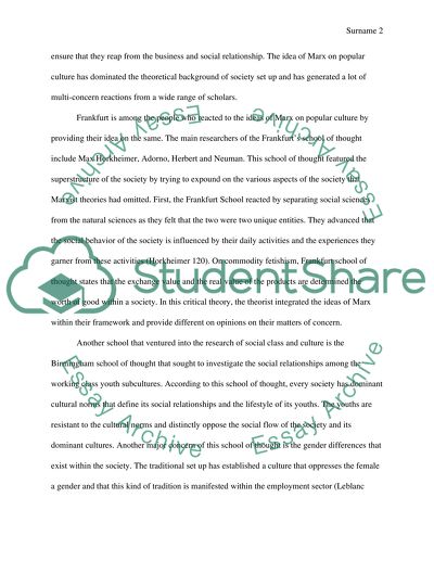 Social class and culture