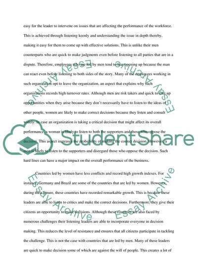 Women are Better Listeners