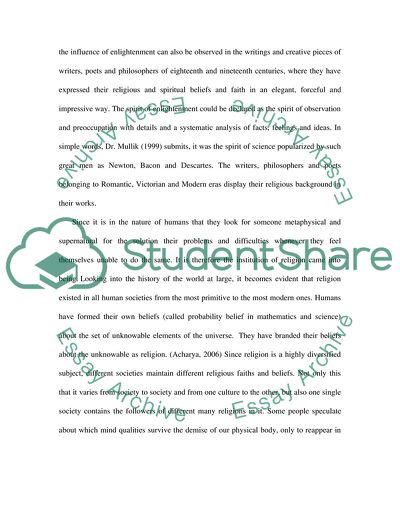 Enlightened Writers and Religion