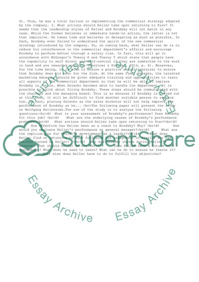 Wolfgang Keller: Case Study