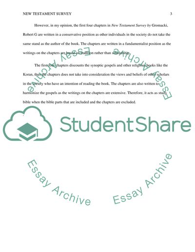 New Testament Survey by Gromacki Robert G
