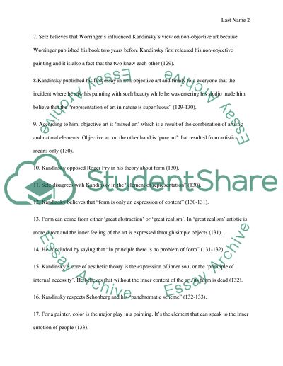 Kandinskys Aesthetic Theory Critique