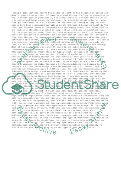 General Sales Manager Role