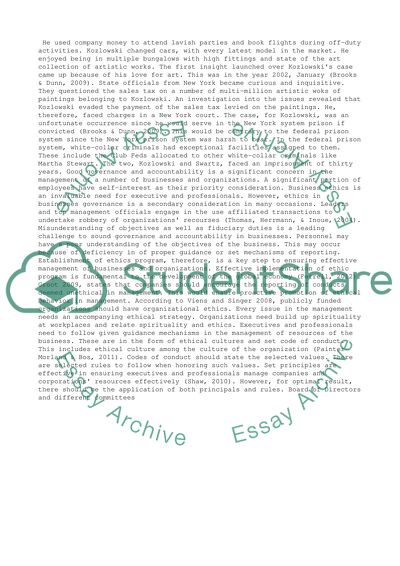 Tyco: Looting Executive Style