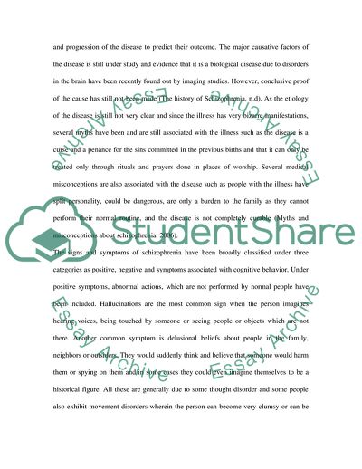 Mental Illness: Schizophrenia